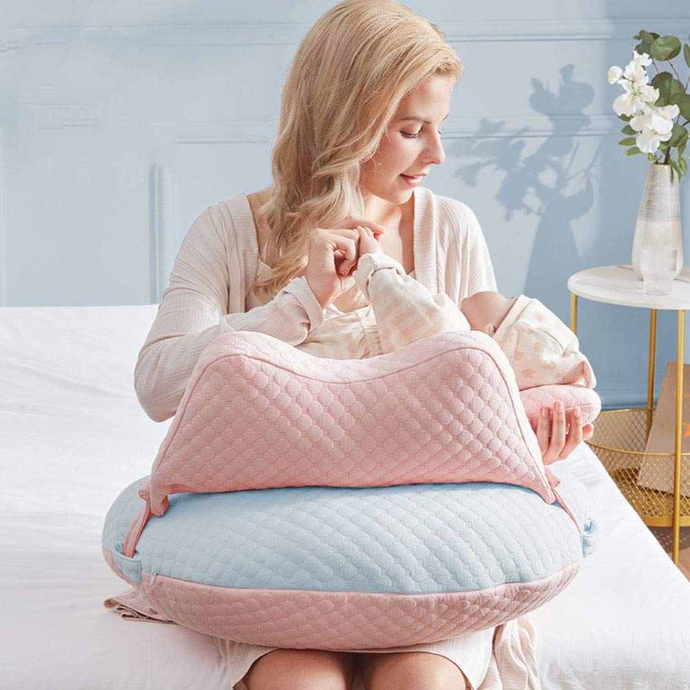オーガニックコットンの身体用枕 ピンク 抱き枕妊娠中マタニティ