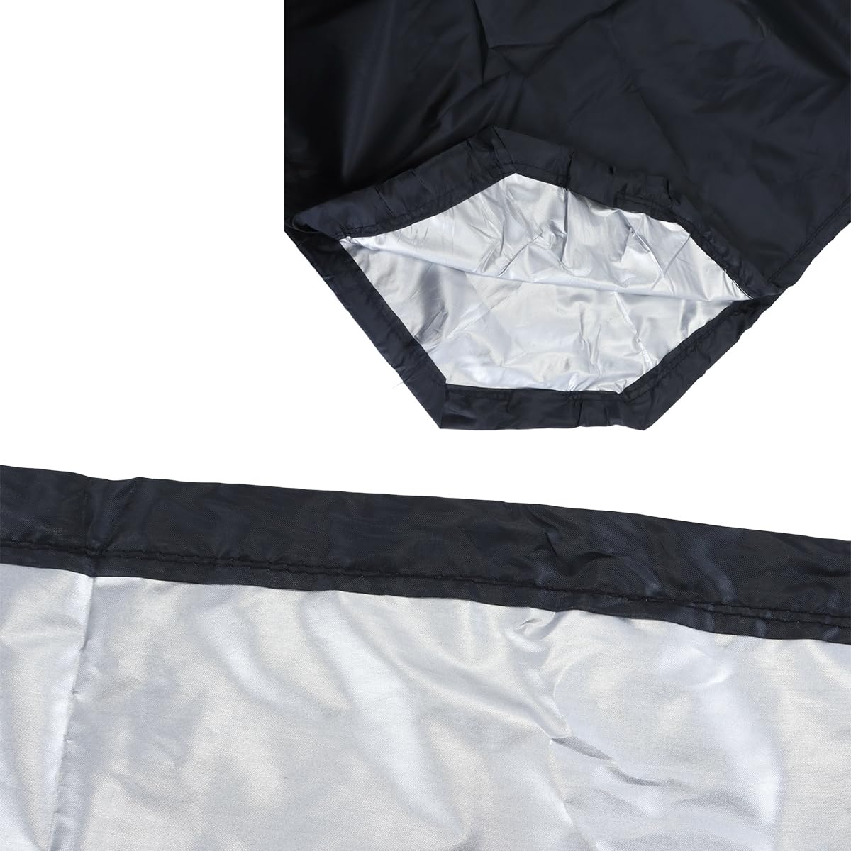 Copertura per portapacchi da tetto in poliestere di seta 210D rivestito in argento, impermeabile e antipolvere, 230x145 cm, adatta per portapacchi da 1,6-1,8 m.