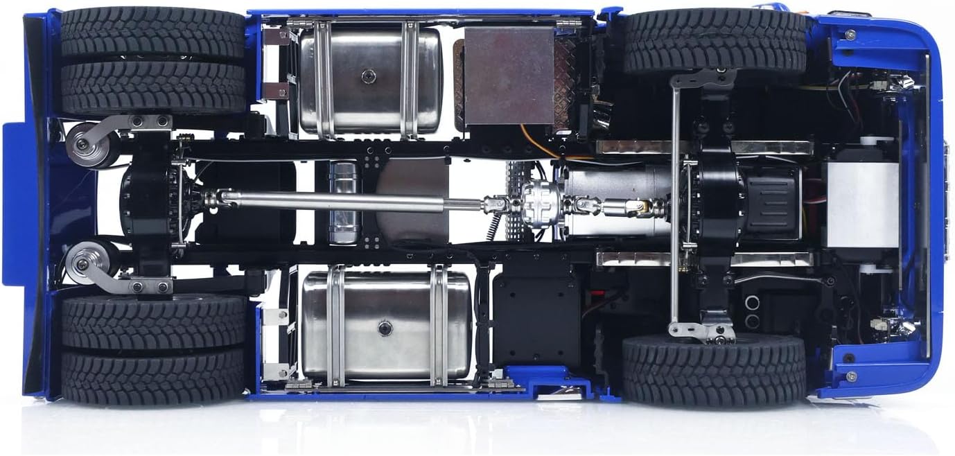 TOUCAN RC HOBBY 770S 4X4 Metal Chassis 1/14 RC Tractor Truck Radio Control Lorry Car 2Speed Gearbox Flowing Water Light Cab Suspension