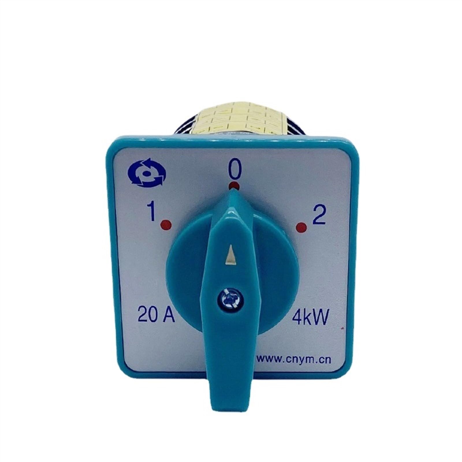 Interruptor de cambio de cuatro polos, 20A, 4kw, Selector de combinación de leva giratoria de tres posiciones, HZ5-20/4 de contacto plateado