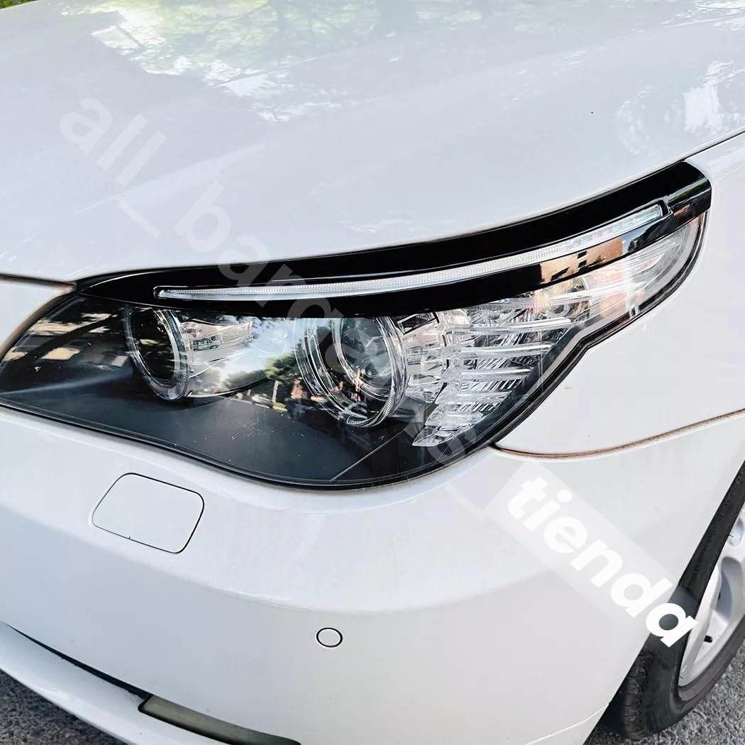 Cubierta de Adorno Tipo Ceja/Párpado para Faros Delanteros para BMW E60 E61 5 SERIES M5 2003-2010
