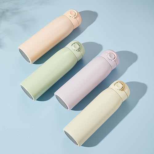 Miniatura 7 de Mini botella de agua pequeña de 12 onzas, termos pequeños de acero inoxidable, con aislamiento al vacío, a prueba de fugas, mantiene las bebidas