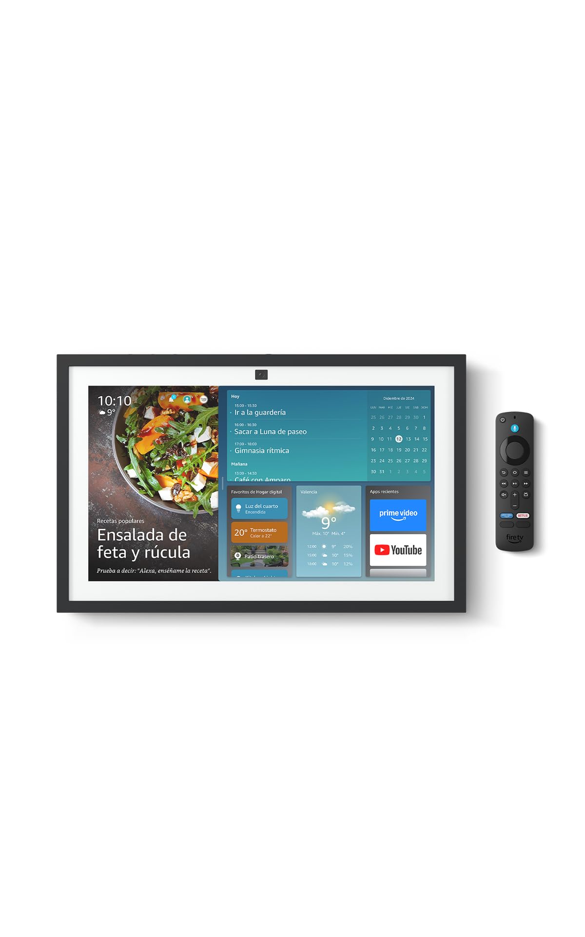 Amazon Echo Show 15 (última generación) | Pantalla inteligente Full HD de 15,​6", Fire TV integrado y mando por voz Alexa, con Acceso Anticipado a Alexa+