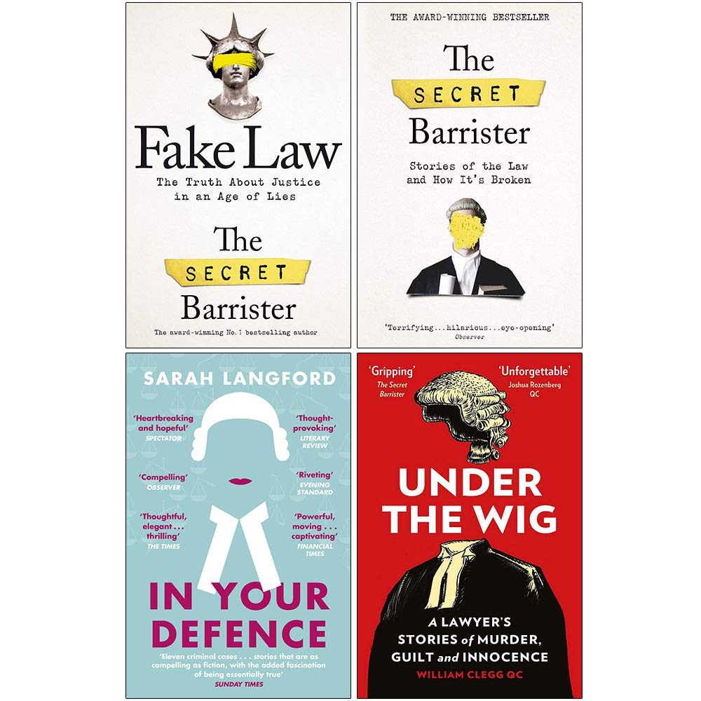 Fake Law, The Secret Barrister, In Your Defence, Under the Wig 4 Books Collection Set