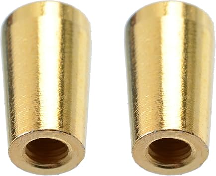 2PCS M4 Brass LP Guitar 3 Way Toggle Switch Tip Pickup Switch Knob for Epiphone Les Paul, Gold