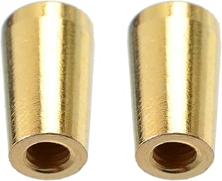 2PCS M4 Brass LP Guitar 3 Way Toggle Switch Tip Pickup Switch Knob for Epiphone Les Paul, Gold