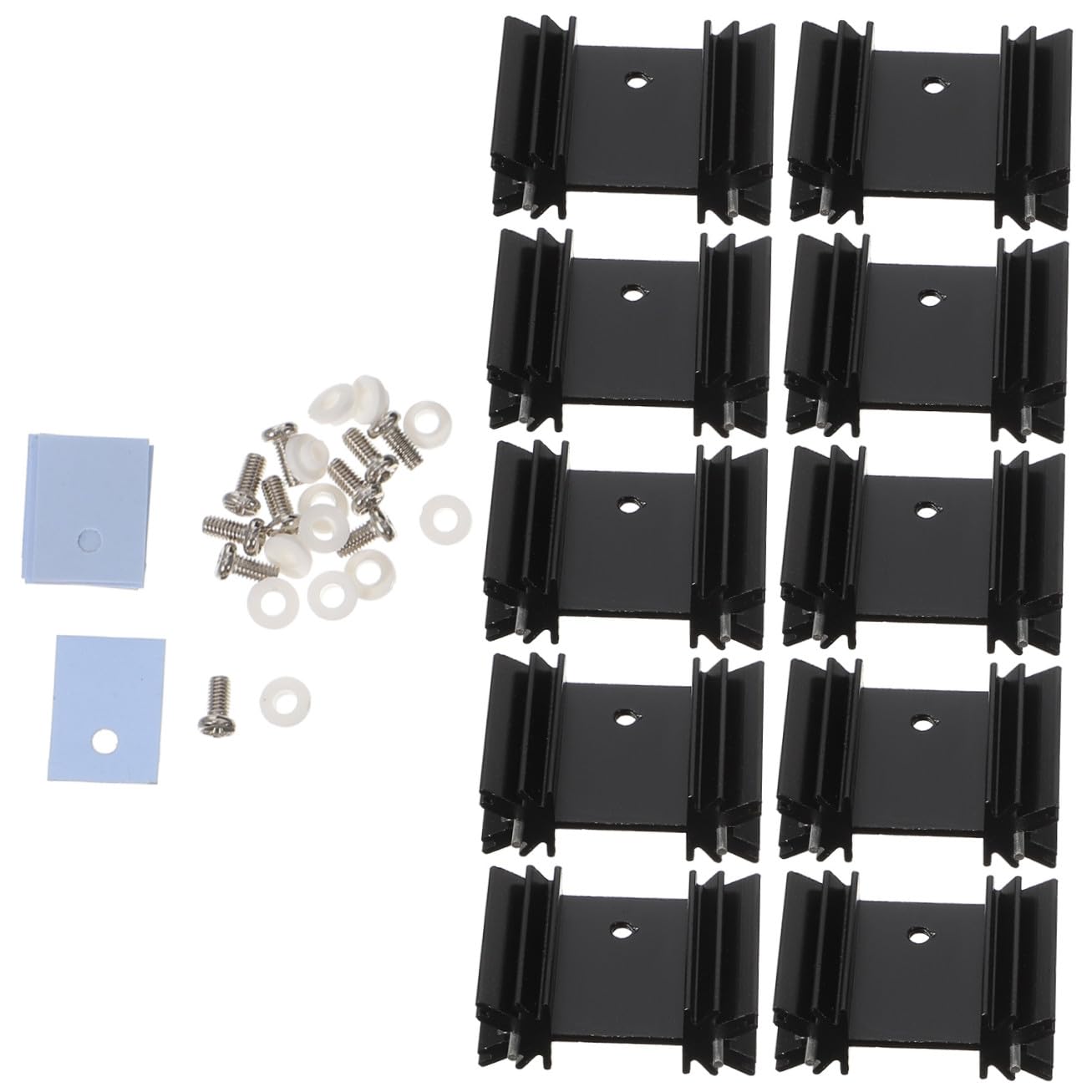 OUNONA Dissipatore Di Calore in Alluminio Per Componenti Elettronici Kit Isolamento Per Uso Professionale
