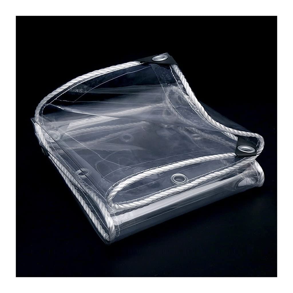 Lona de PVC transparente de 0.32 mm impermeable y muy duradera