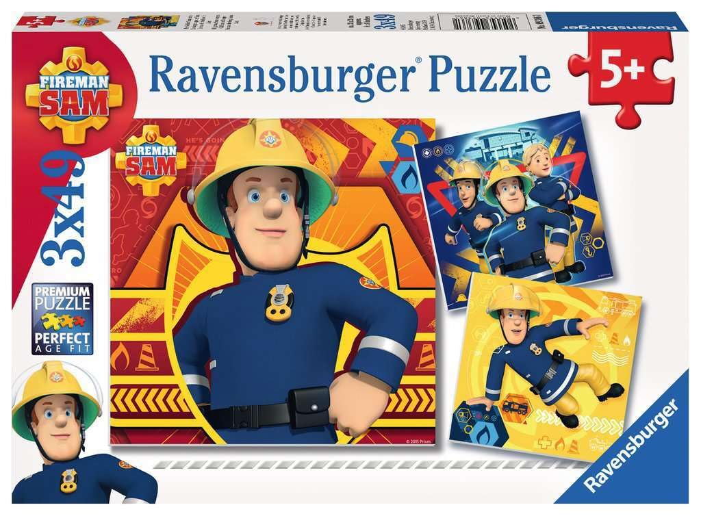 Ravensburger 09386 1 "Fireman Sam Puzzle (147-Piece),Brown