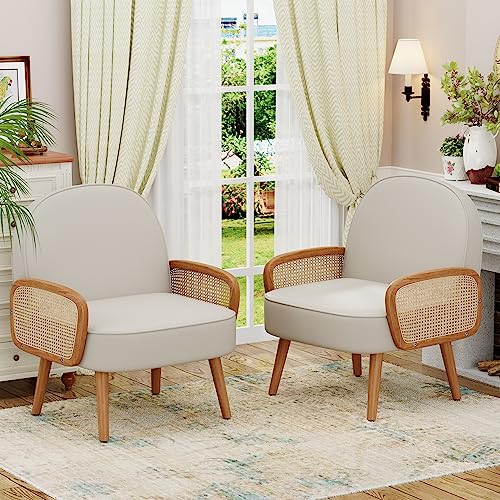 Sillón Plegable Cuero Sintético Beige miniatura 7