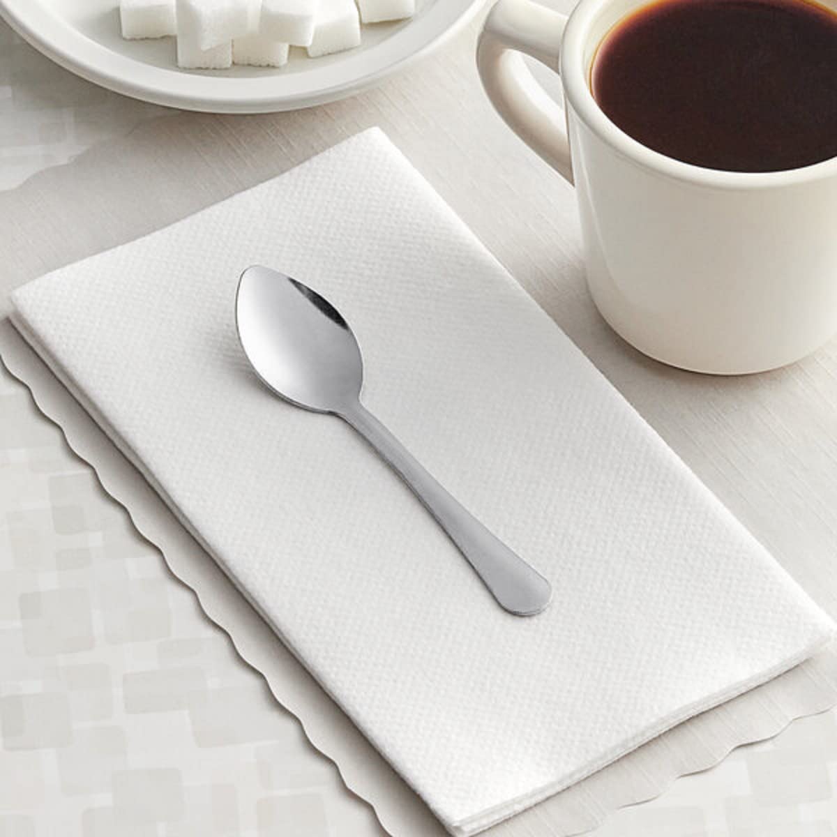 TrueCraftware- Set of 12 Stainless Steel Winsor Sugar Spoon 1.5mm Thickness- Silverware Flatware Cutlery Kitchen Tableware Set for Home and Restaurant for Stirring Coffee Dessert Cake Ice Cream