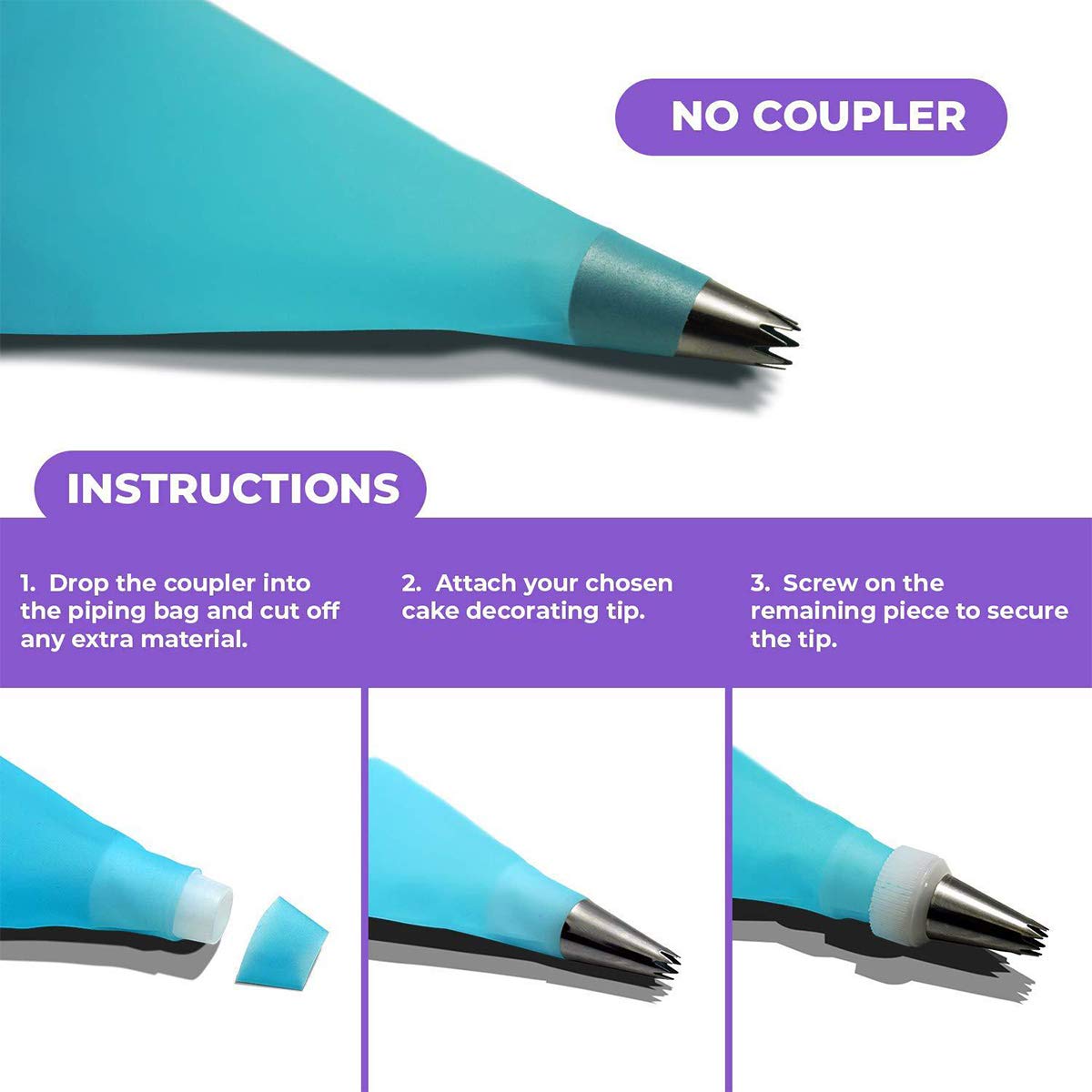 Kit Decorazione Torta, Supporto per Giradischi Antiscivolo Accessori per Strumenti di Decorazione per La Cottura, Decorazioni per La Casa,Viola /106 PCS