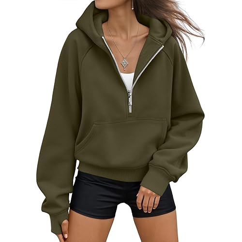 AUTOMET Womens Hoodies Fleece Fall Fashion Outfits Workout Sweatshirts Y2k Winter Zip Up Jackets Oversized Tops Clothes 2025
