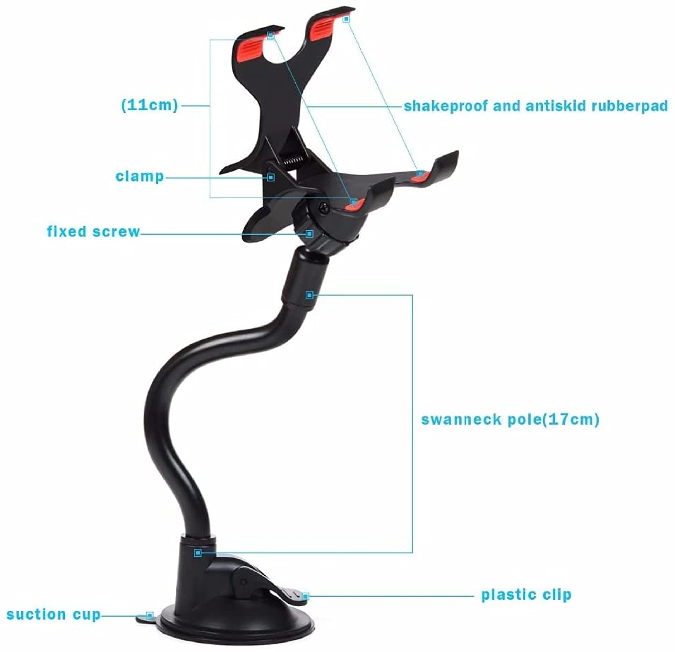 FDBV Car Windshield Mount 360° Cradle Holder Stand for Mobile Cell Phone GPS