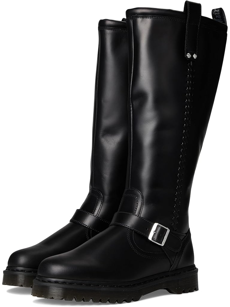 Black Dr. Martens Anistone Knee High Boots