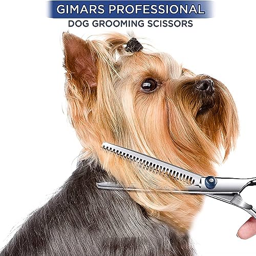 XoeLLe 2 Pieces Dog Grooming Kit, Thinning Scissors Dog Grooming, Curved Dog Grooming Scissors, Dog Groomings Scissorss - Image 4