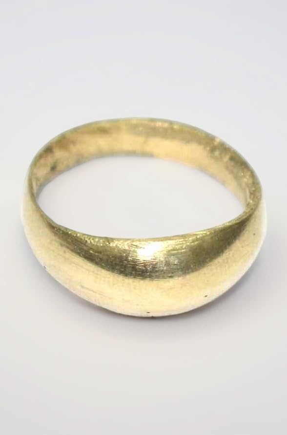 Yellow Panchdhatu Challa Ring 18 no Size For Men and Women