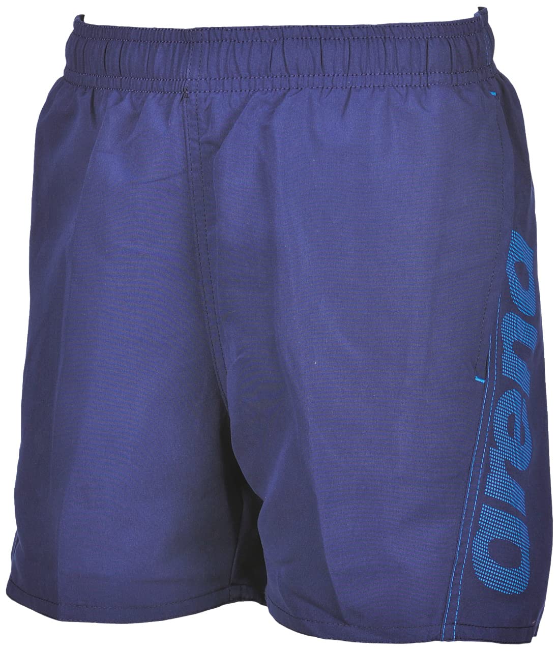 ARENA Boys' Fundamentals Logo Beach Boxer Navy-Turquoise
