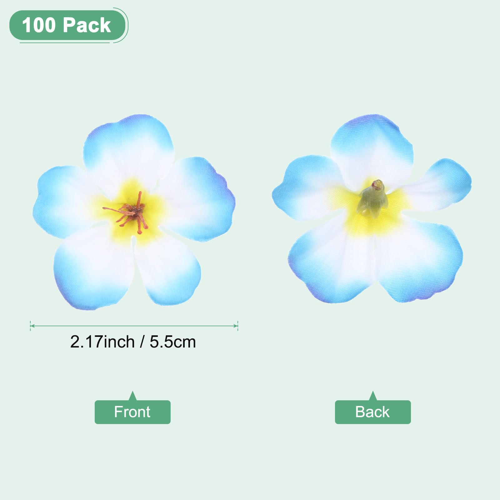M METERXITY 100-Pack Artificial Orchid Flower Heads - Image 3