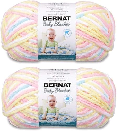 Bernat Baby Blanket Big Ball Yarn (2-Pack) Pitter Patter 161104-04616
