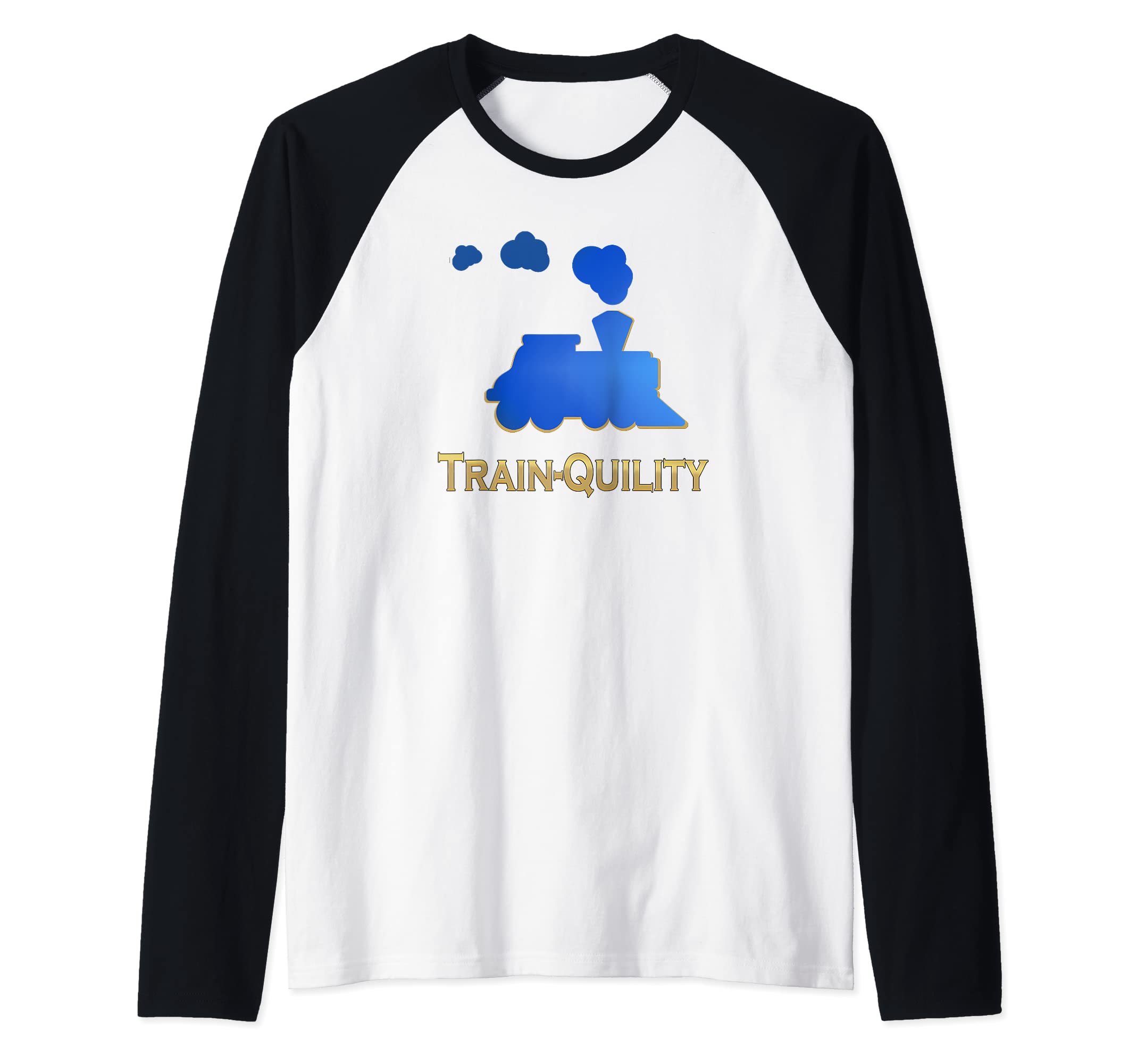 Train-Quility forTrain Lovers Raglan Baseball Tee