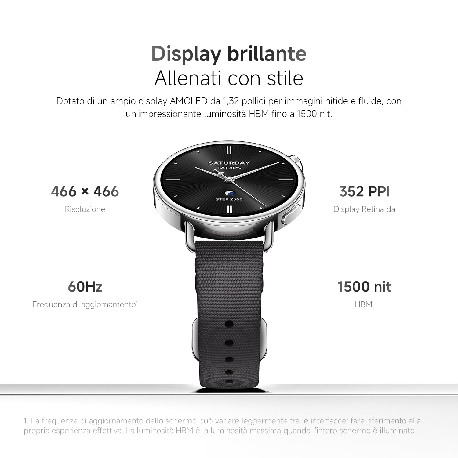 XIAOMI Watch S4 41mm: smartwatch compatto ultra-leggero da 32g, previsione ciclo, controllo della salute con un tap, 150+ modalità sportive, funzioni sicurezza, HyperOS 3, cinturino in pelle bianco