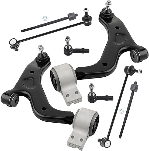 Miniatura 149 de Detroit Axle - Kit de suspensión delantera de 8 piezas para Toyota Sienna 2004-2010, brazos de control inferiores con rótulas interiores exteriores