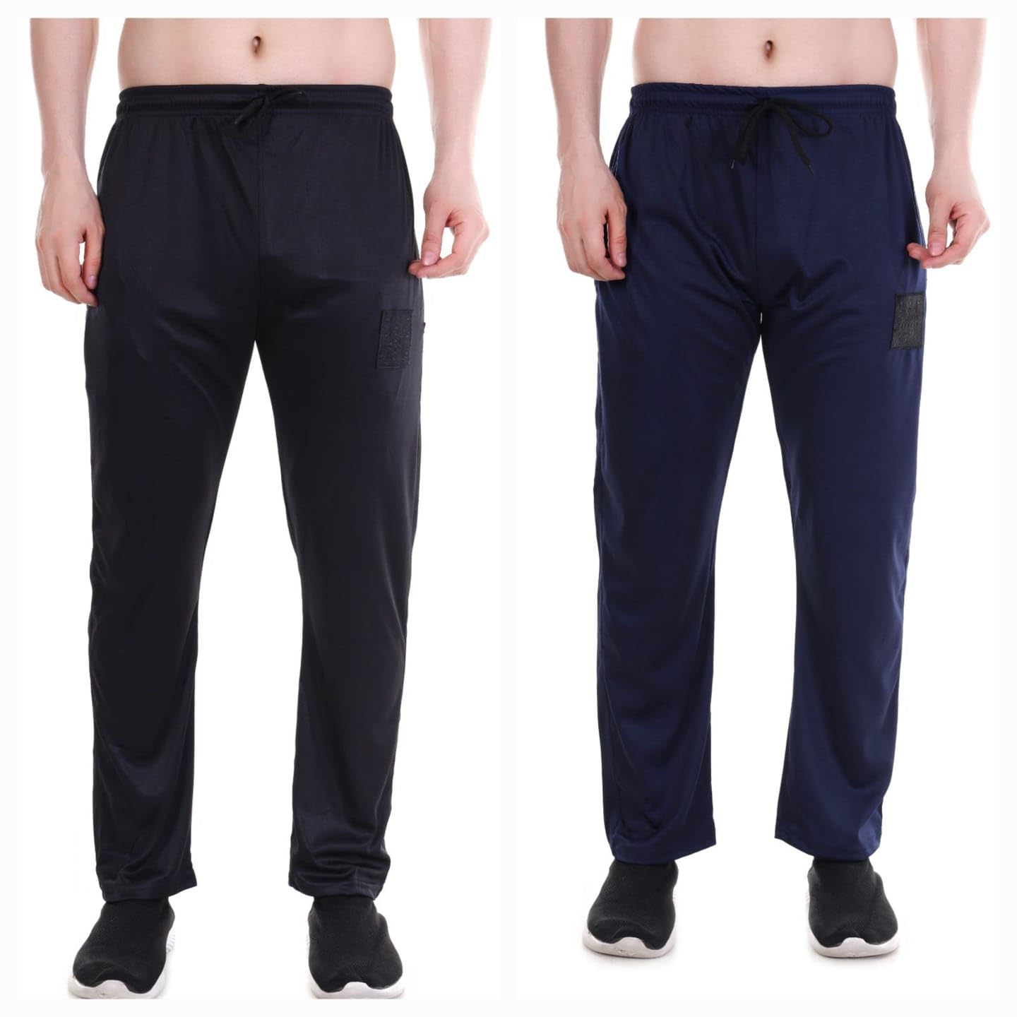 navii Men's Straight Fit Track Pant Pack of 2 | Lycra Stretch Fabric with Side Pockets | Comfortable & Stylish Lower for Men-picture-19