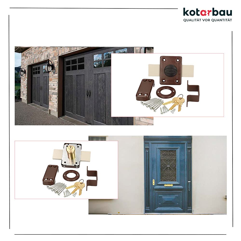 KOTARBAU® Aufschraubschloss 110 Mm Kastenschloss Zustazschloss Türschloss Profilzylidner