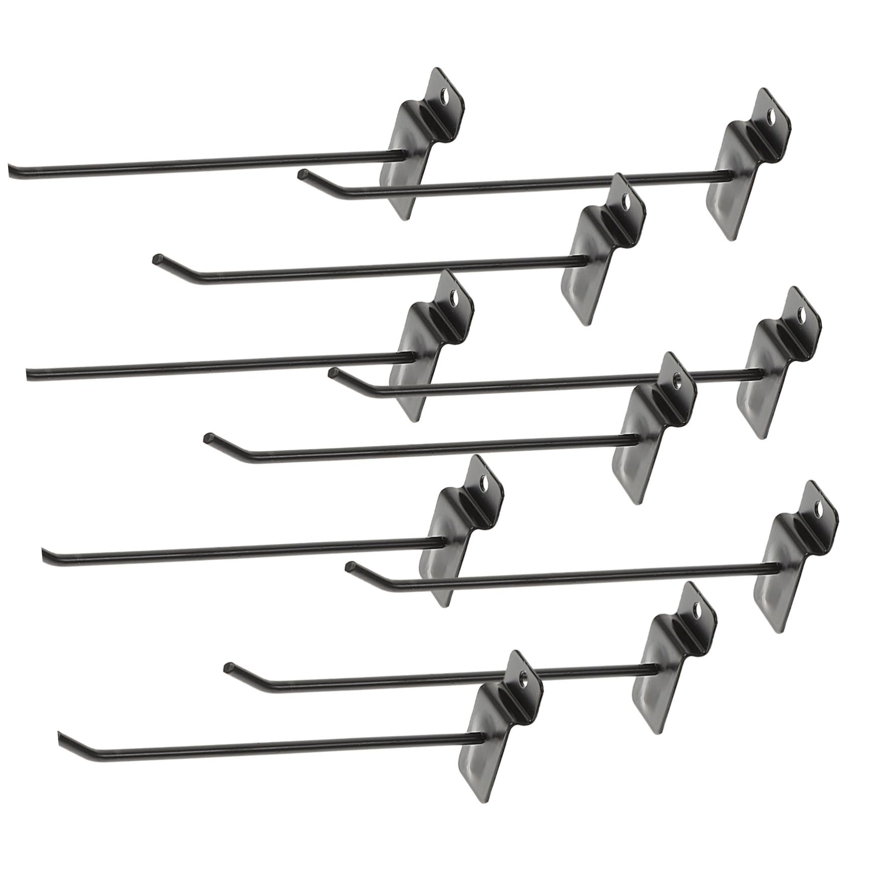 BESTYASH 10Pcs Pegboard Hooks Utility Hooks for Mobile Accessories Display Versatile Tool Holders for Supermarkets Home Use Easy to Install and Remove Sleek Design