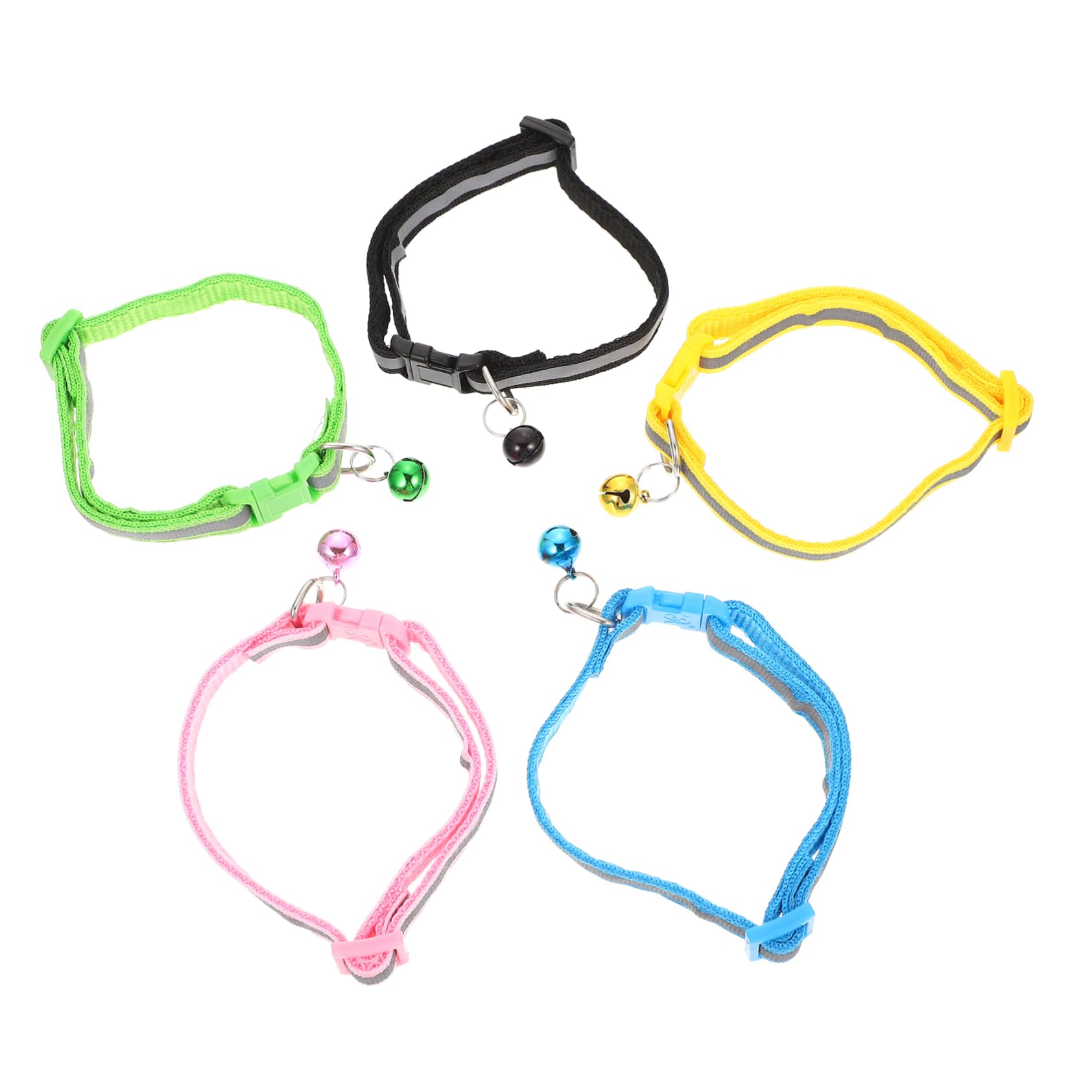 Collares para gatos reflectantes Kisangel ajustables con cascabel
