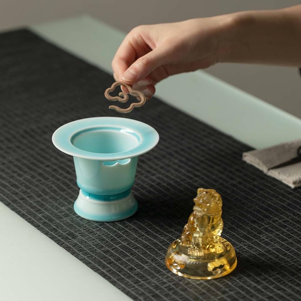 Torri dei gioielli Bruciatore di incenso fatto a mano in ceramica orientale | For il tè Gongfu e l'arredamento Zen