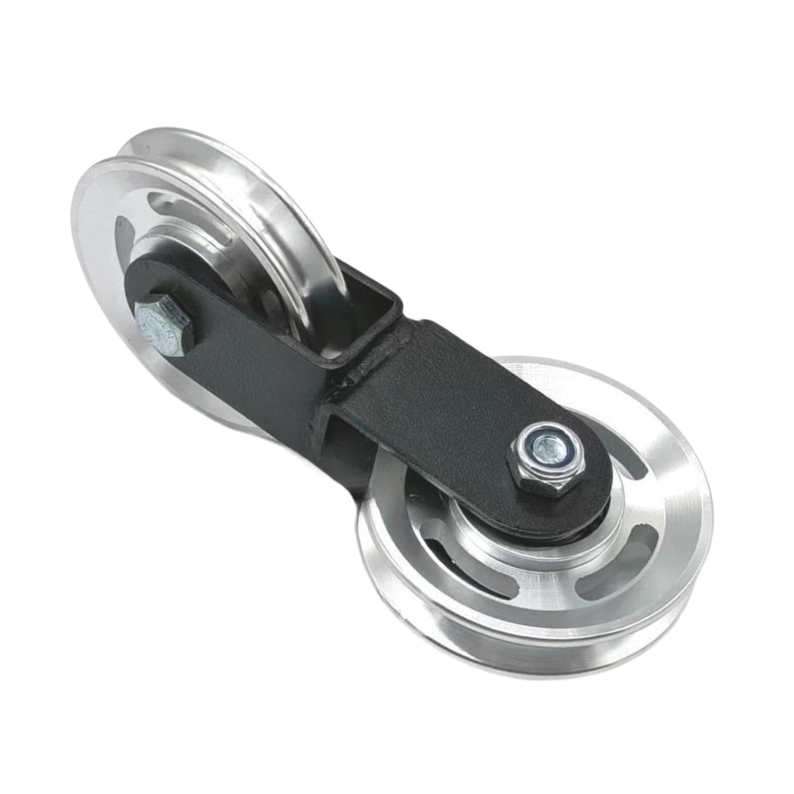 Polea de Fitness con Bloque de Doble Rueda para Cable Y Componente Metálico de Equipo de Musculación con Estructura Ligera Adecuado para Construir Má, Polea Transversal de