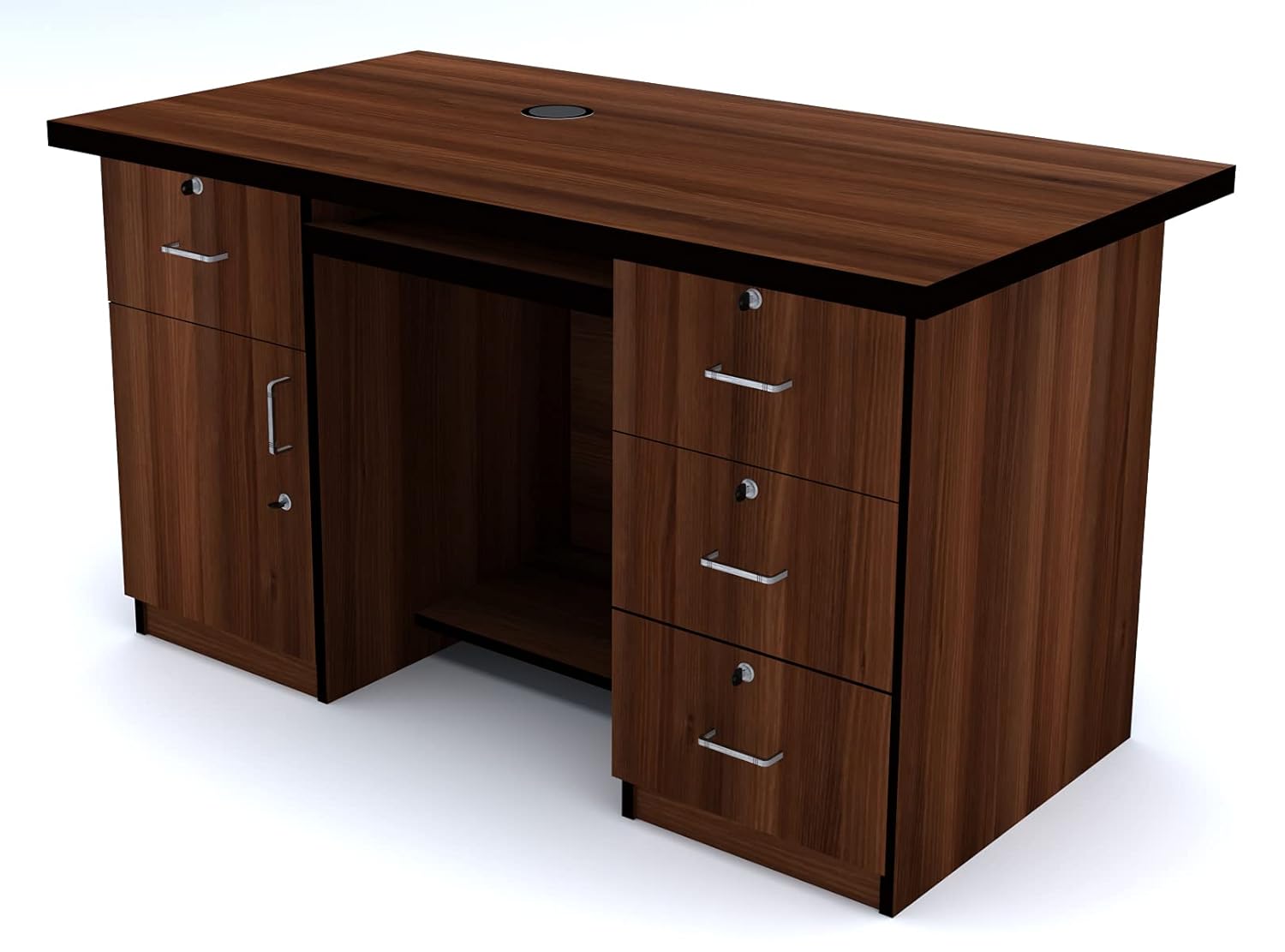 Kwality Executive Office Table with Multi Storage Space. (Size 4.5 Feet. X 2.5 Feet) Colour