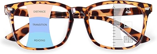 OPTOFENDY Gafas de lectura multifocales progresivas para mujeres y hombres, antirreflejos, fatiga ocular, bloqueo de luz azul, lectores de
