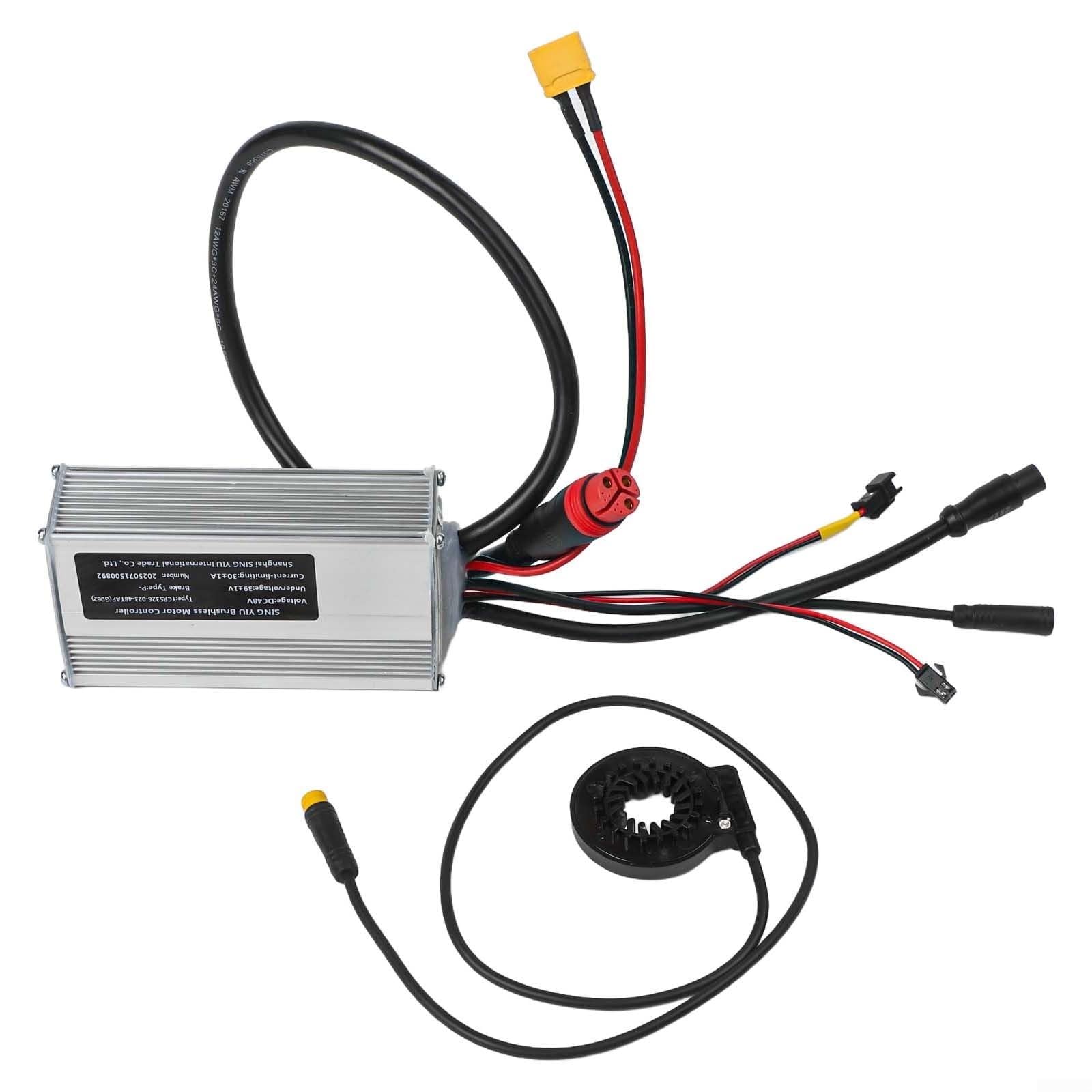 48 V 30 Amp Brushless Ebike Controlador de onda sinusoidal para Bafang para G062 Hub Motor 750W 1000W FAT Motor Carcasa de aluminio con alambre de lámpara