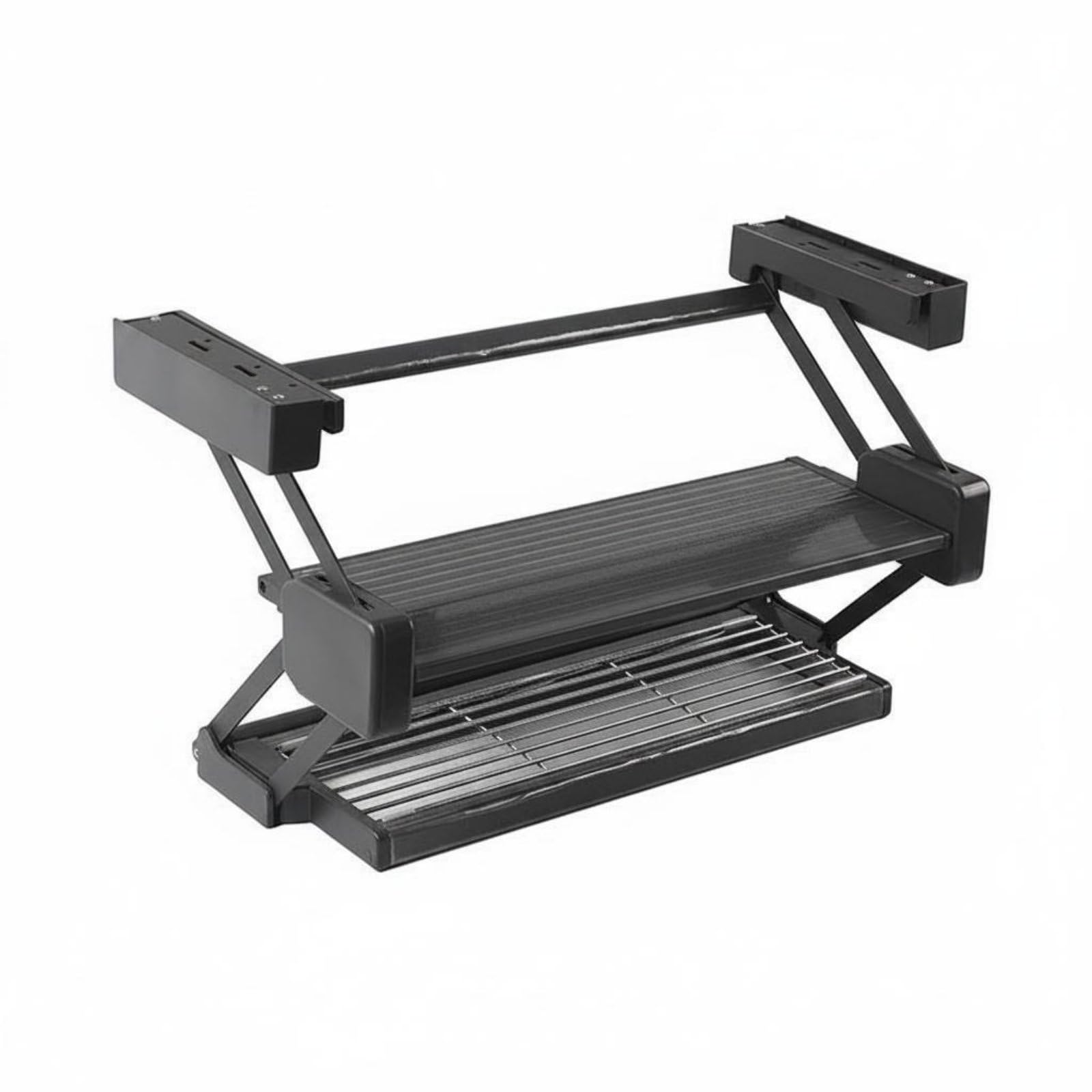 Mensola Estraibile da Cucina Scaffale Pensile Ripiano Portastoviglie Pieghevole in Alluminio Spaziale con Supporto Fino a 6 kg E 4 kg Adatto per, 790mm