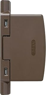 ABUS Scharnierseitensicherung FAS97 - schlüssellose Fenstersicherung für die Scharnierseite von Fenster, Terrassentür und Balkontür - Einbruchschutz gegen Aufhebeln - verdeckt montierbar - braun