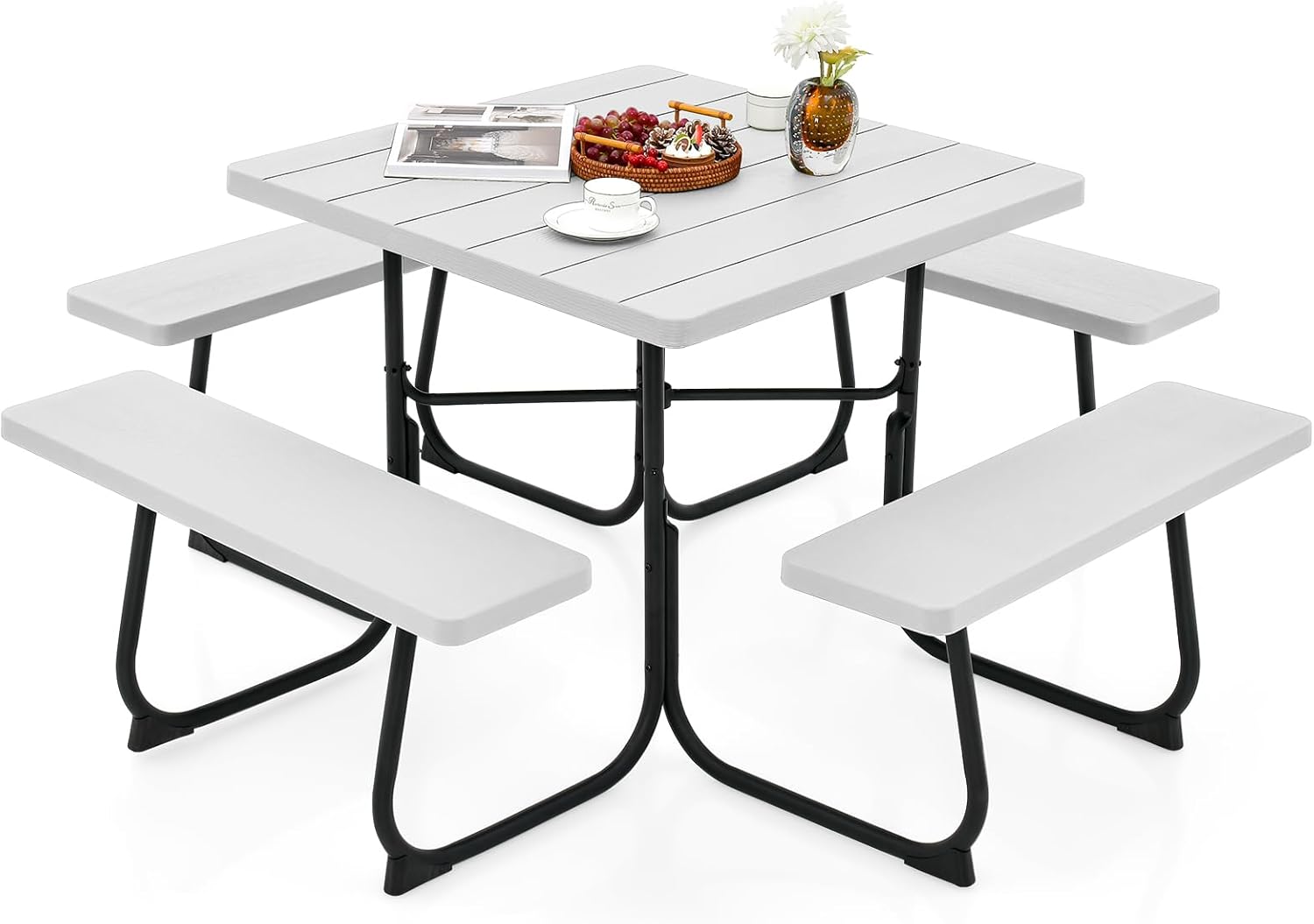 Giantex Picnic Table Set for 48 Persons, Outdoor Table and