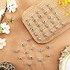 Hicarer 60 Pieces Silver Tone Spacer Loose Beads Hollow Filigree Tibetan Alloy Beads Spacer 10 mm Tiny Metal for Life Design DIY Jewelry Craft Making Necklace Bracelet Supplies #3