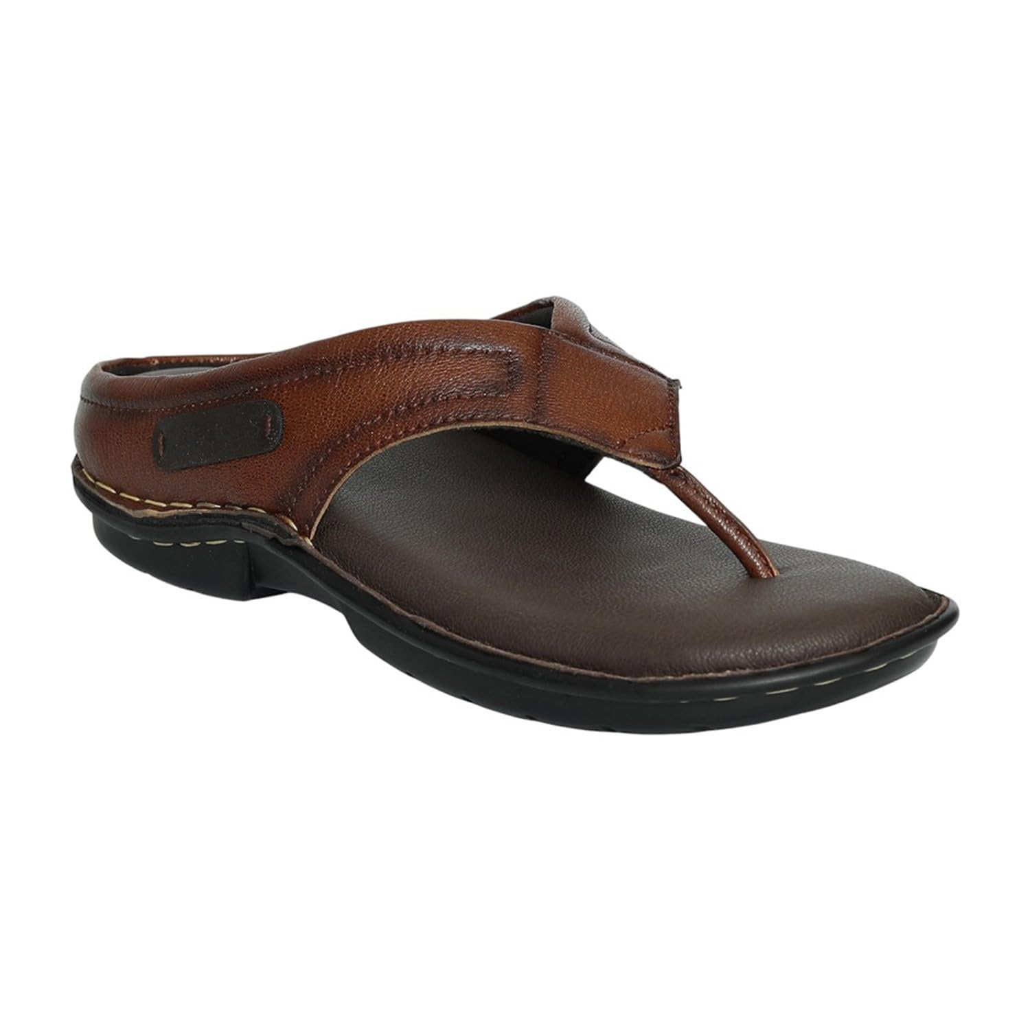 fresco Men’s Tan Comfort Toe-Post Sandals-picture-13