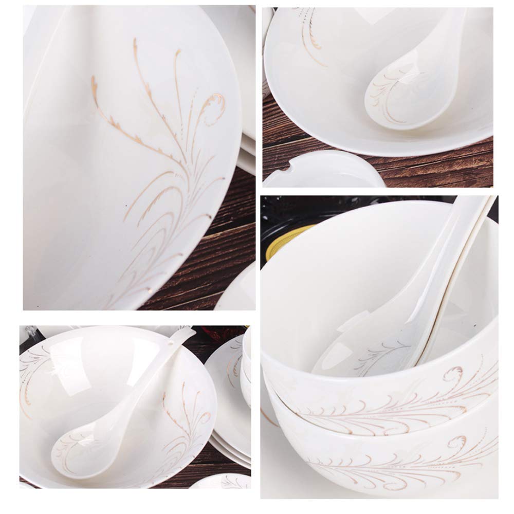 Amazon.co.jp: セラミック食器皿ボウル景徳鎮食器中華食器家庭用中華