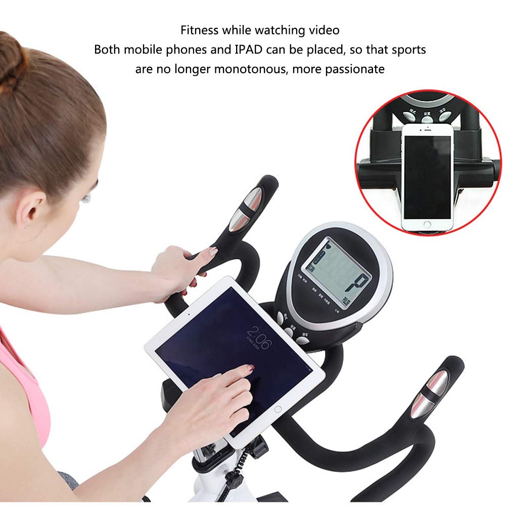 Wewnętrzny rower treningowy z monitorem LCD, regulowane siedzenie, 8-stopniowy opór magnetyczny do domowego biura, siłowni