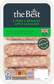 Morrisons The Best Pork Bramley Apple Sausages, 400g