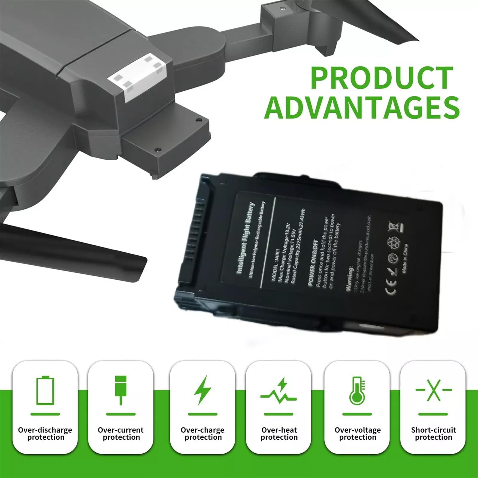 Batteria di volo intelligente per Mavic Air 1 per Mavic Air Part 1 Drone Intelligente Volo Batteria (MavicAir 1)