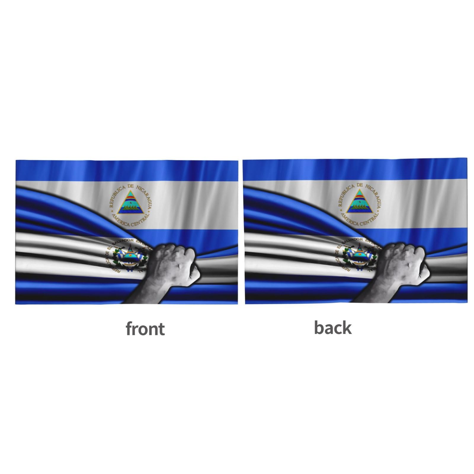 Bandiera Del Nicaragua, Confezione Da 2 Copri Poggiatesta Per - Foto 6