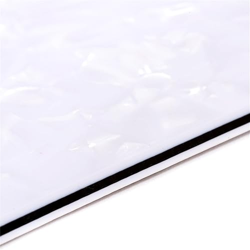 Miniatura 4 de Juego de carcasa para guitarra eléctrica Musiclily SSS 11 agujeros Stratocaster para Fender, hecho en MéxicoEE. UU., Blanco Perlado