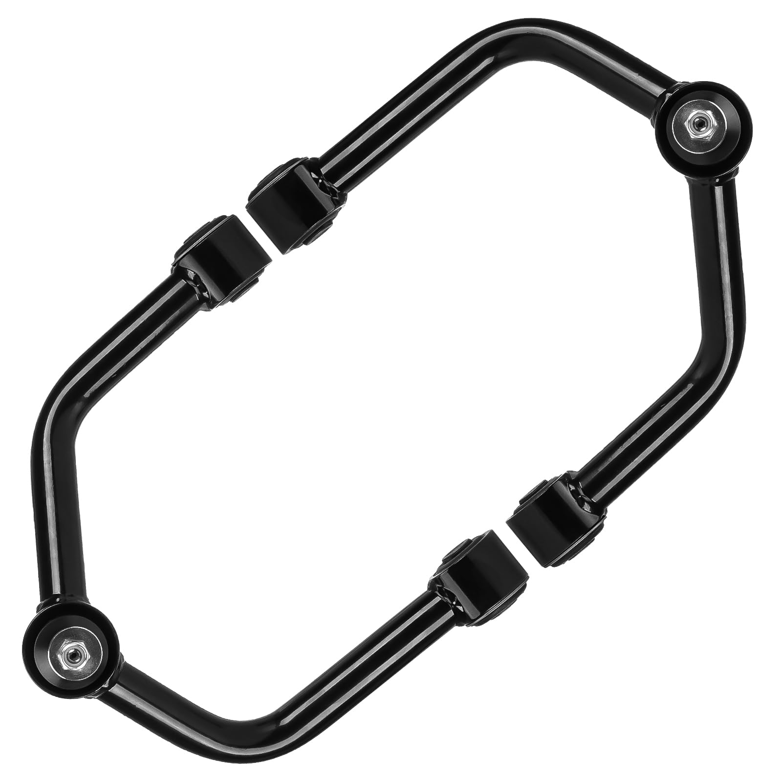 2WD/4WD Front Upper Control Arms for 2-4" Lift Compatible with 2004-2015 Nissan Titan, 2005-2019 Nissan Armada Tubular Suspension Kit Control Arms 2PCs-Black