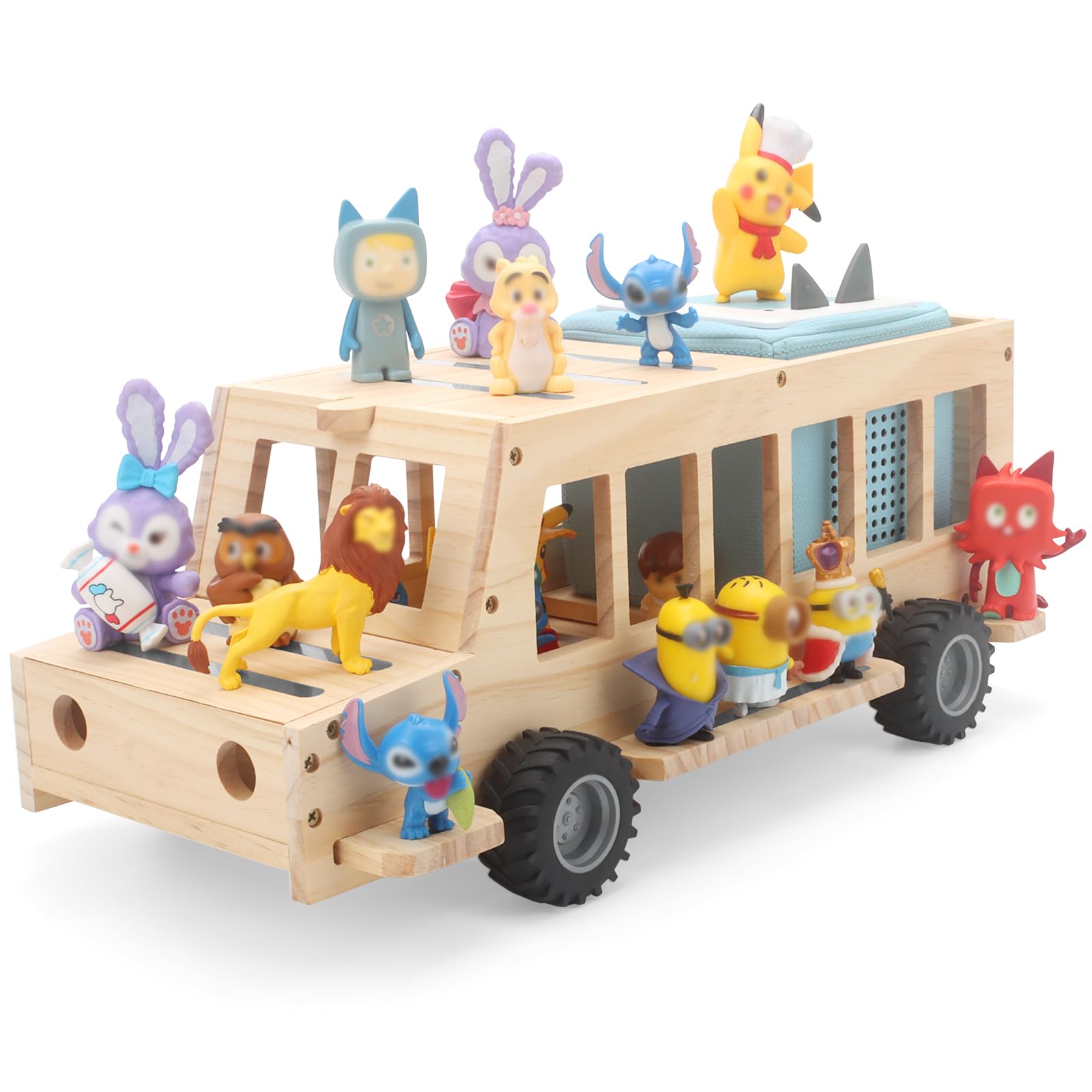 Bus for Tonies Box Figures Storage Organizer Magnetic Shelf for Toniebox