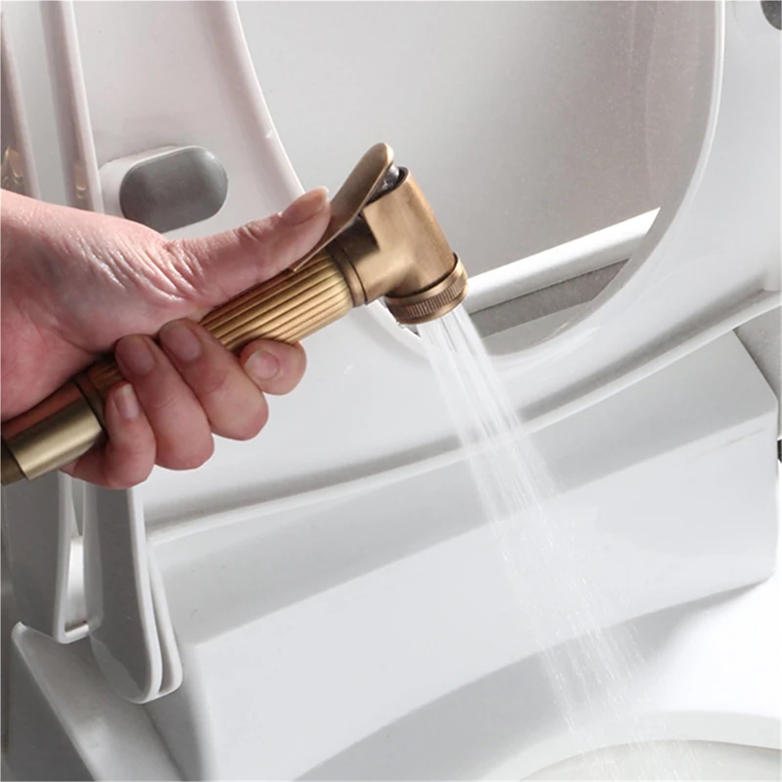 Zestaw słuchawkowy ręczny bidet głowica prysznicowa Shattaf Antyczny brąz Zestaw zaworów miedzianych, baterie strumieniowe (antyczny 2)